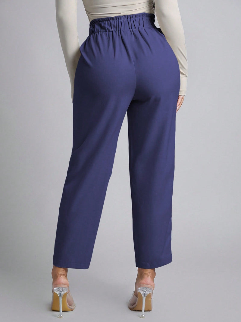 Petite pantalones de pana para mujer con cintura elastica en la parte trasera, apropiados para otono e invierno