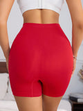 Pantalones cortos de seguridad de alta cintura, sin costuras, de moda, para deportes, yoga y fitness para mujeres