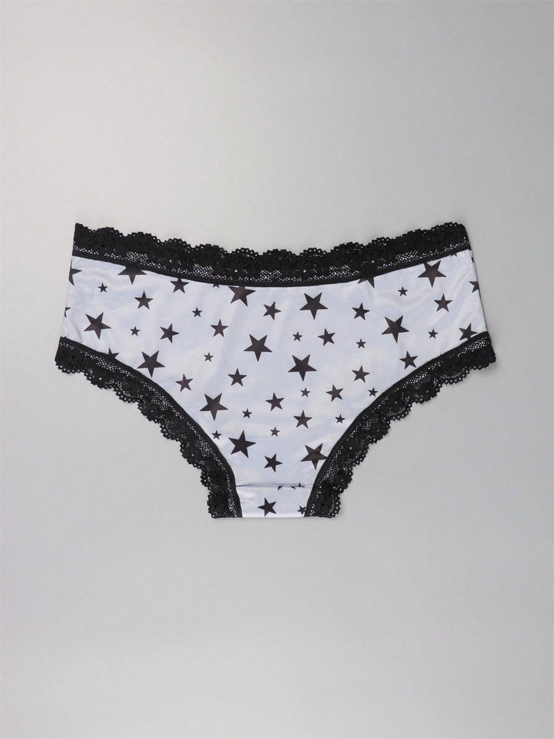 Dircho 3 piezas bikinis goticos sexys y elegantes de tiro bajo para mujer - encaje en contraste, estampado de rosas, calaveras y estrellas en todo el diseno, bragas tipo hipster comodas para mujer - lenceria y ropa interior de halloween