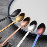 3 piezas de cucharas de café en forma de gato de acero inoxidable, cucharas para helado miniatura, encantadores utensilios de cocina, regalo perfecto para cumpleaños, fiestas, vacaciones para amantes de los gatos