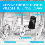 Soportes para botellas de 5 piezas resistentes al lavavajillas para bastidores estándar - Accesorio para lavado seguro de botellas de soda, vino y agua sin batería