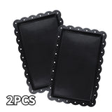 2 piezas de bandeja de plástico para exhibición, bandeja para frutas y alimentos, soporte para pasteles estilo europeo, platos rectangulares, platos para cupcakes y bocadillos, bandeja para frutos secos, bandejas para fiestas de cumpleaños y bodas, sumin