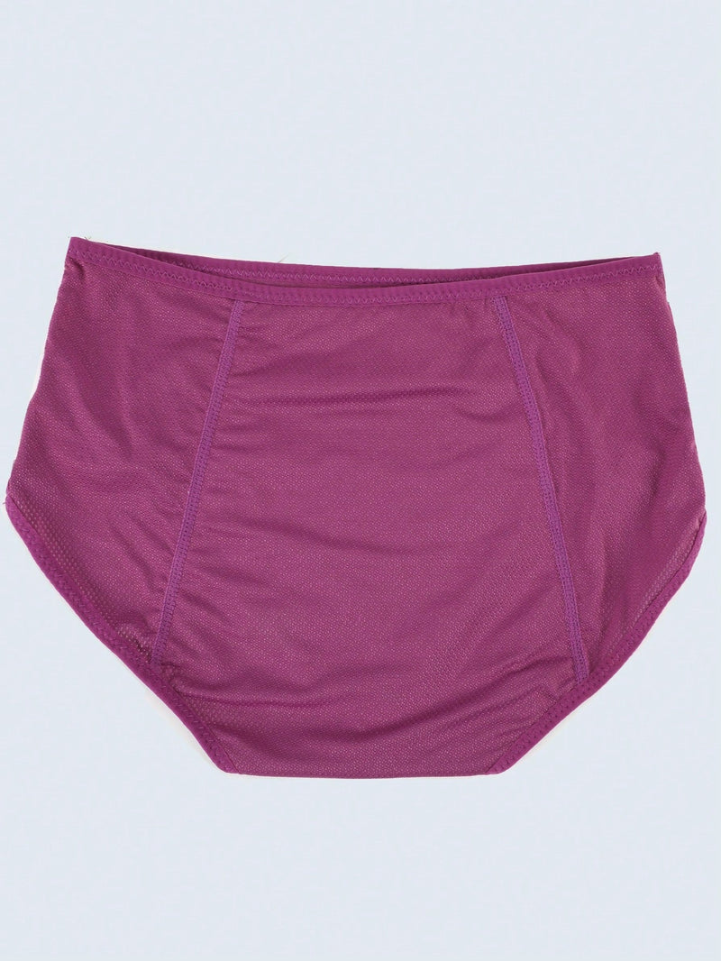 6 piezas pantaletas basicas para mujer, pantalones cortos de seguridad durante el periodo menstrual, ropa interior fisiologica con panel de malla transpirable, sin costuras, de cintura alta, con forma de triangulo, comodos, con proteccion contra fugas,