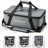 Neewer Bolsa de Transporte para Estudio con Acolchado de Espuma Móvil para Vision 4 ML300, CB60, RGB, MS60, MS150B - Funda de Viaje Duradera de Tela Oxford con Correa para el Hombro y Asa, Pies de Goma Antideslizantes y Antigolpes, Almacenamiento Portáti