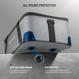 Neewer Bolsa de Transporte para Estudio con Acolchado de Espuma Móvil para Vision 4 ML300, CB60, RGB, MS60, MS150B - Funda de Viaje Duradera de Tela Oxford con Correa para el Hombro y Asa, Pies de Goma Antideslizantes y Antigolpes, Almacenamiento Portáti