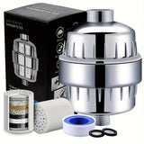 1 filtro de ducha de alto rendimiento con malla de acero inoxidable - ¡Disfruta de agua limpia y purificada para un baño más saludable!