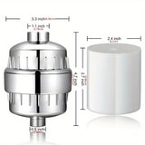 1 filtro de ducha de alto rendimiento con malla de acero inoxidable - ¡Disfruta de agua limpia y purificada para un baño más saludable!