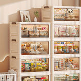 Estantería de Almacenamiento Modular de Polipropileno - Armario de Almacenamiento de Plástico de Doble Puerta Independiente, Estante Multifuncional de Esquina, con Cajas Apilables y Plegables, Estantes en Niveles, Instalación en el Suelo, Adecuado para J