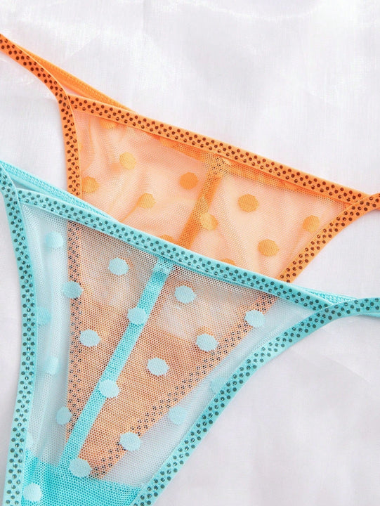 8 piezas/paquete pantys tipo tanga multicolor comodos y elegantes para mujer