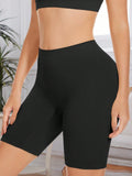 2 paquetes pantalones cortos de ciclista anchos de cintura solida sxy, para mujer debajo del vestido, bragas de ciclista lisas sin costuras y sin roces para mujeres