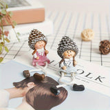 Estatuilla de personaje de dibujos animados, decoración para escritorio, adorno creativo y moderno, ideal para fiestas, embellecimiento del hogar, regalo adorable