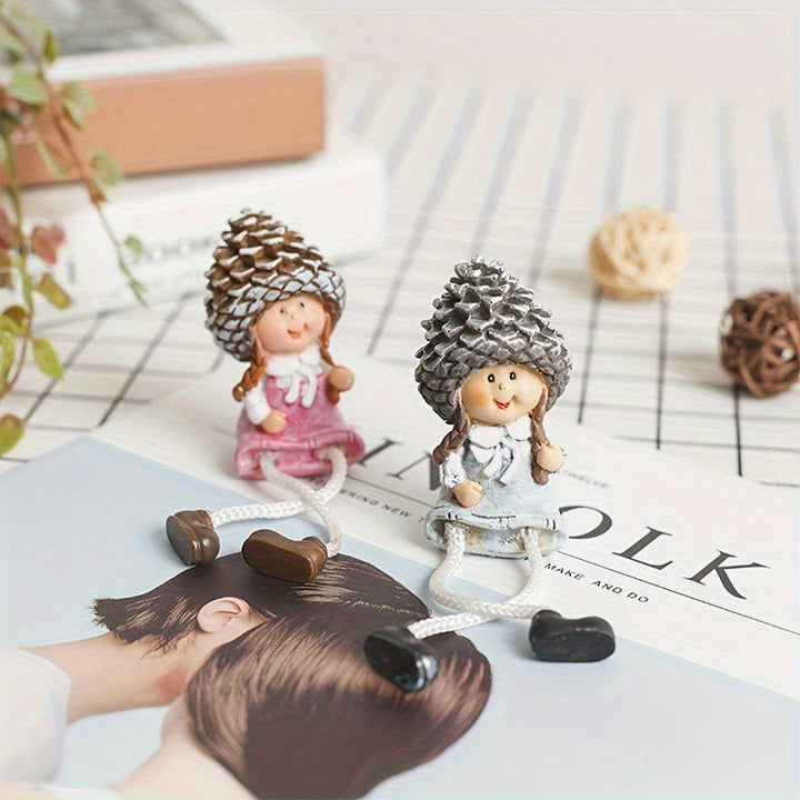 Estatuilla de personaje de dibujos animados, decoración para escritorio, adorno creativo y moderno, ideal para fiestas, embellecimiento del hogar, regalo adorable