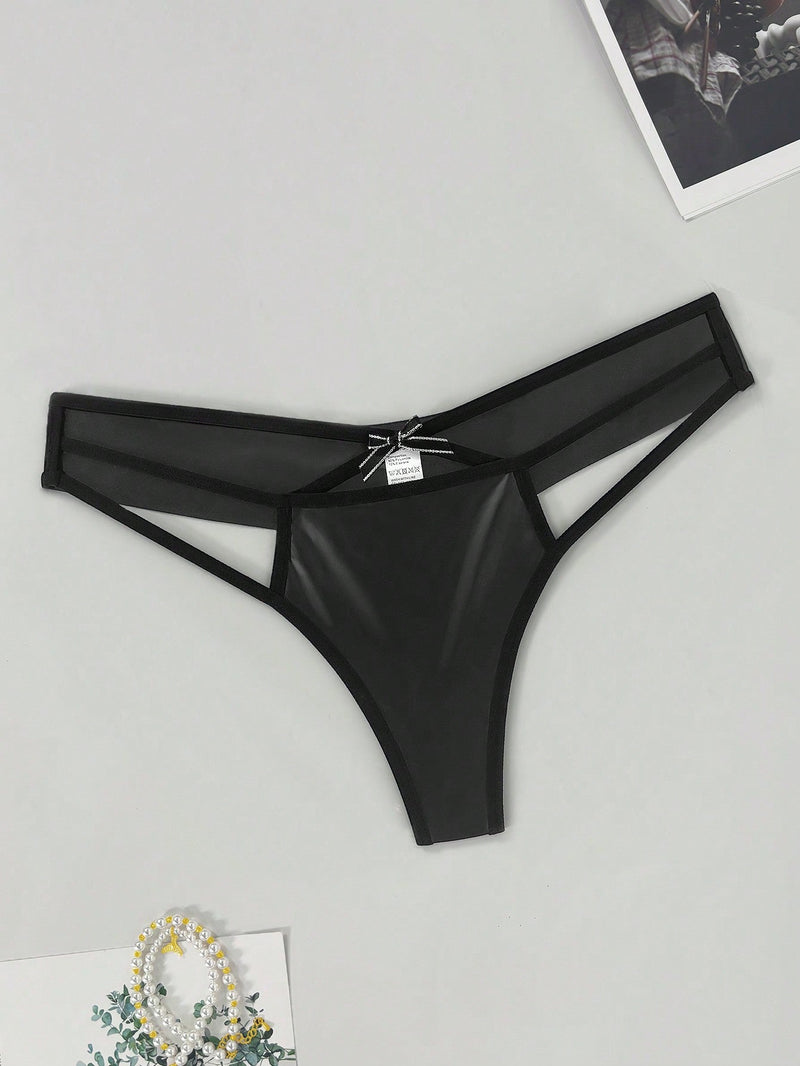 Ropa interior de mujer con diseno de tanga de cuero sexy, elegante y comoda