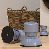 1 JUEGO (4 piezas/JUEGO) Base de lavadora y secadora de altura ajustable, cojín de plástico antivibratorio, base a prueba de humedad para electrodomésticos y muebles, se adapta a lavadoras, secadoras, refrigeradores, sofás y sillas.