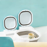 Cuenco Plegable Portátil para Hogar, Dormitorio y Viajes – Cubo de Plástico Reforzado para Lavar Manos y Pies, Almacenamiento Compacto, Accesorio de Viaje al Aire Libre