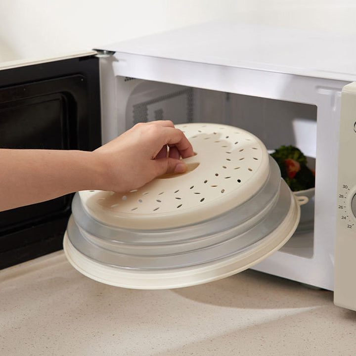 1pc Protector Antisalpicaduras para Microondas - Cubierta de Alimentos TPR Resistente al Calor, Multifuncional para Calentar y Conservar Alimentos, Ideal para Uso en Refrigerador, Cubierta para Alimentos en Microondas
