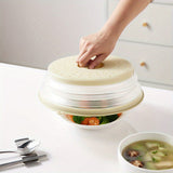 1pc Protector Antisalpicaduras para Microondas - Cubierta de Alimentos TPR Resistente al Calor, Multifuncional para Calentar y Conservar Alimentos, Ideal para Uso en Refrigerador, Cubierta para Alimentos en Microondas