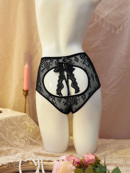 Delicateallure bragas romanticas y sensuales de mujer con lazo extraible, con diseno hueco y dulce