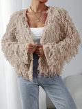 Allurite cardigan casual y elegante de punto con lazo para mujer