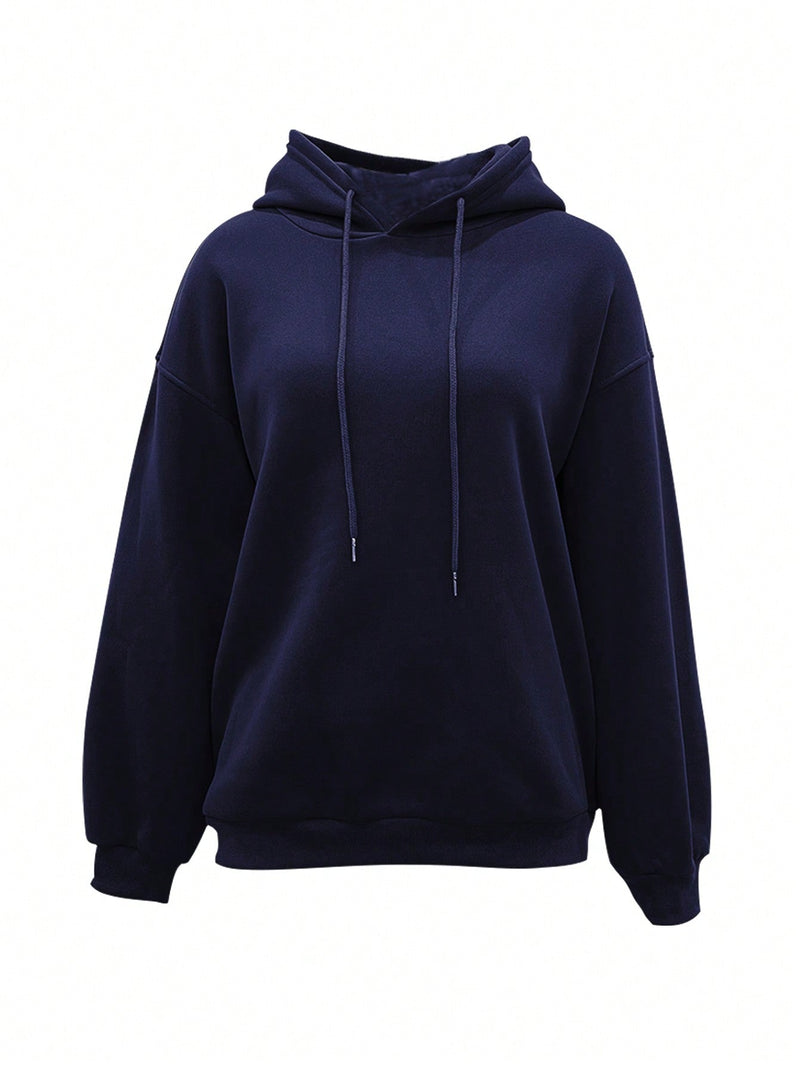 Ezwear sudadera con capucha informal para mujer con estampado de letras, para otono/invierno