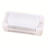 Desodorante de carbón activado natural y sin fragancia - Contenedor rectangular de plástico con tapa plegable, perfecto para congeladores, refrigeradores, cajas de almuerzo y más - Reutilizable, sellado en vacío, eliminación de olores | Estética moderna