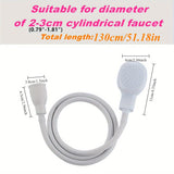 1 pieza de grifo de lavabo portátil con cabeza de ducha y boquilla multifunción - Instalación y operación fáciles, diseño de liberación rápida/enganche giratorio para lavar el pelo, bañar gatos y perros, uso en el hogar y al aire libre, material ABS dura