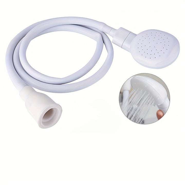 1 pieza de grifo de lavabo portátil con cabeza de ducha y boquilla multifunción - Instalación y operación fáciles, diseño de liberación rápida/enganche giratorio para lavar el pelo, bañar gatos y perros, uso en el hogar y al aire libre, material ABS dura