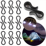 10/20pcs Clips de Plástico en Forma de S para Luces de Cadena de Decoración de Fiestas y Festivales