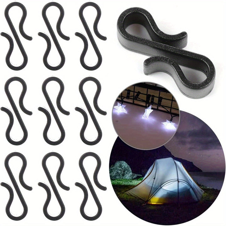10/20pcs Clips de Plástico en Forma de S para Luces de Cadena de Decoración de Fiestas y Festivales