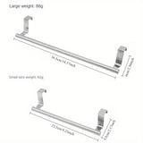 1pc Perchero de Toallas de Acero Inoxidable de Varilla Única, Tipo de Colgador de Trapo sin Perforación en la Puerta del Armario, Barra de Toallas para Colgar en la Puerta del Armario, Perchero de Toallas para Baño