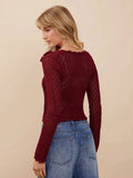 Westfade sueter de cardigan con aplicacion de rosas