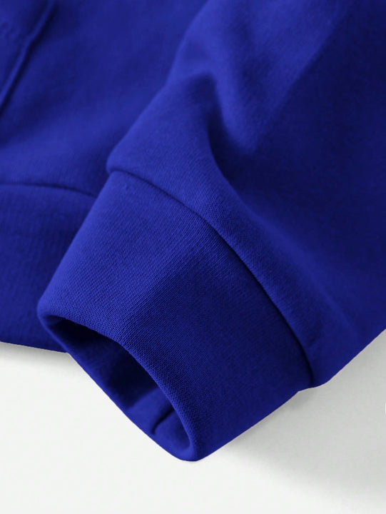 Cottnline sudadera con capucha de algodon con bolsillo canguro, hombros caidos y cordon ajustable