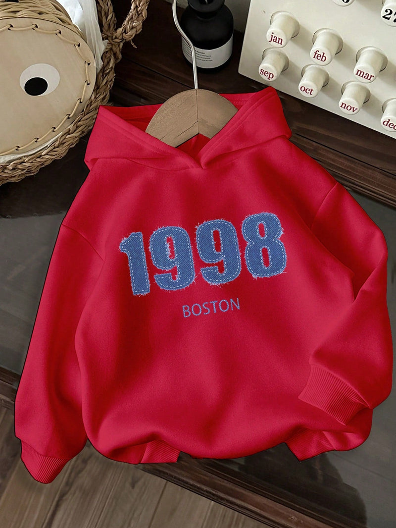 Attitoon sudadera holgada de capucha con estampado grafico de nueva york brooklyn, de ajuste suelto y gruesa, adecuada para otono/invierno, de estilo casual y sencillo para mujer