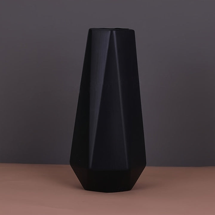 1 unidad Jarrón geométrico contemporáneo de flores, plástico resistente a los golpes, decoración de estilo europeo, ornamento multiusos seco y húmedo, accesorio de decoración para el hogar - Colores surtidos