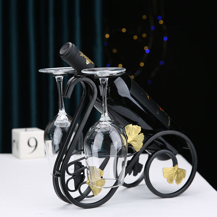 Nueva estantería creativa para vino en casa, armario de vino y soporte decorativo para vino, con una elegante estantería para botellas de vino al revés para un toque lujoso.