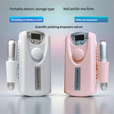 1pc Amoladora de Uñas Profesional con 55 Velocidades Ajustables, Portátil y Recargable para Viaje, Especializada en Salones Beige Claro, Lima de Uñas con Múltiples Cabezales de Cerámica, Herramienta Excelente para Manicuras Femeninas