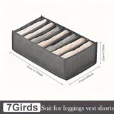 1 caja de almacenamiento de ropa plegable, divisor de ropa de denim jeans, organizadores de armario y cajón para ropa interior y calcetines, tela no tejida, lavable a mano/secar limpio