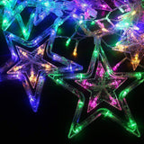 Extensión Luces Led Estrella X3 Metros Luz Navidad Multicolor RF 2092