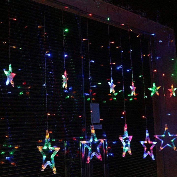 Extensión Luces Led Estrella X3 Metros Luz Navidad Multicolor RF 2092