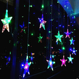 Extensión Luces Led Estrella X3 Metros Luz Navidad Multicolor RF 2092