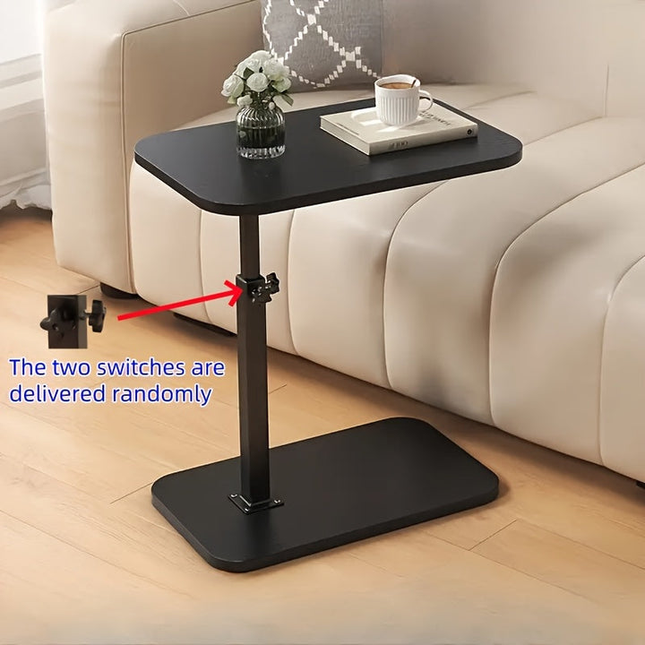 Mesa pequeña ajustable en altura, escritorio para laptop, mesa multifuncional para snacks, ideal para sala, dormitorio y espacios pequeños