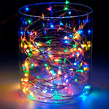 Luces Micro Led Alambre X100 Sumergibles Control Cambio Luz Multicolor  8323