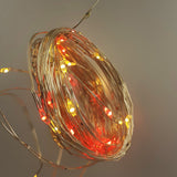 Luces Micro Led Alambre X100 Sumergibles Control Cambio Luz Multicolor  8323