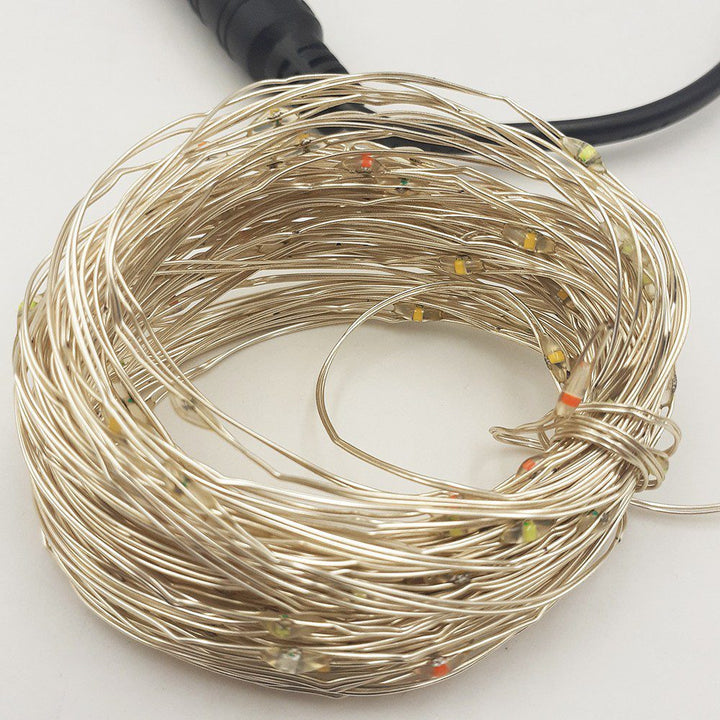 Luces Micro Led Alambre X100 Sumergibles Control Cambio Luz Multicolor  8323