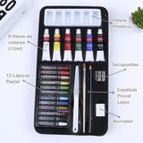 Set de Arte 24 Piezas Pintura Dibujo Niños Adultos RF 1224