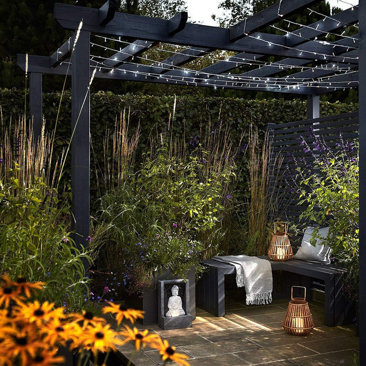 Luz Led Lineal 50 Metros 500 Led Blanca Luces Navidad RF 1511