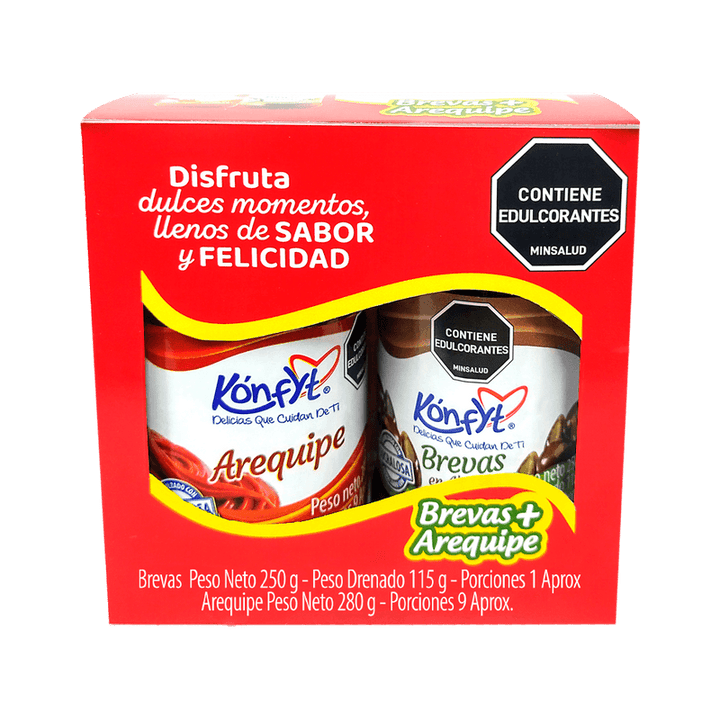 DULCE BREVA KONFYT 530G + AREQUIPE