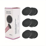 60 piezas de almohadillas exfoliantes desechables para pies y manos, removedor de piel muerta, color beige claro, sin necesidad de baterías, diseño compacto y duradero, para pedicura y manicura, uso higiénico individual