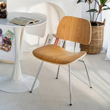 Silla De Comedor De Estilo Europeo En Madera Maciza Y Acero Inoxidable, Sin Brazos, Madera Dura, Fibra De Alta Densidad, Limpieza Localizada, Apta Para Alfombras, Confort Elegante Para El Espacio De Comedor (Bolsa Individual)