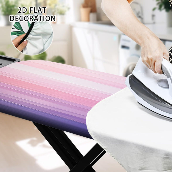 1 cubierta de tabla de planchar de acero pesado con relleno resistente a la quema de tamaño completo, bordes elásticos y lavable en máquina - Se ajusta a tablas estándar, duradera y fácil de limpiar, protector de tabla de planchar, cuidado de textiles pa